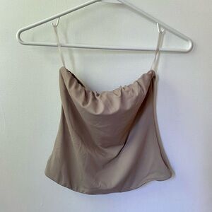 Lock the Label cropped tube Top